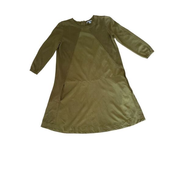 COS Women's Knitted Long Sleeve Green Mini Sweater Dress Size XS - Picture 1 of 9